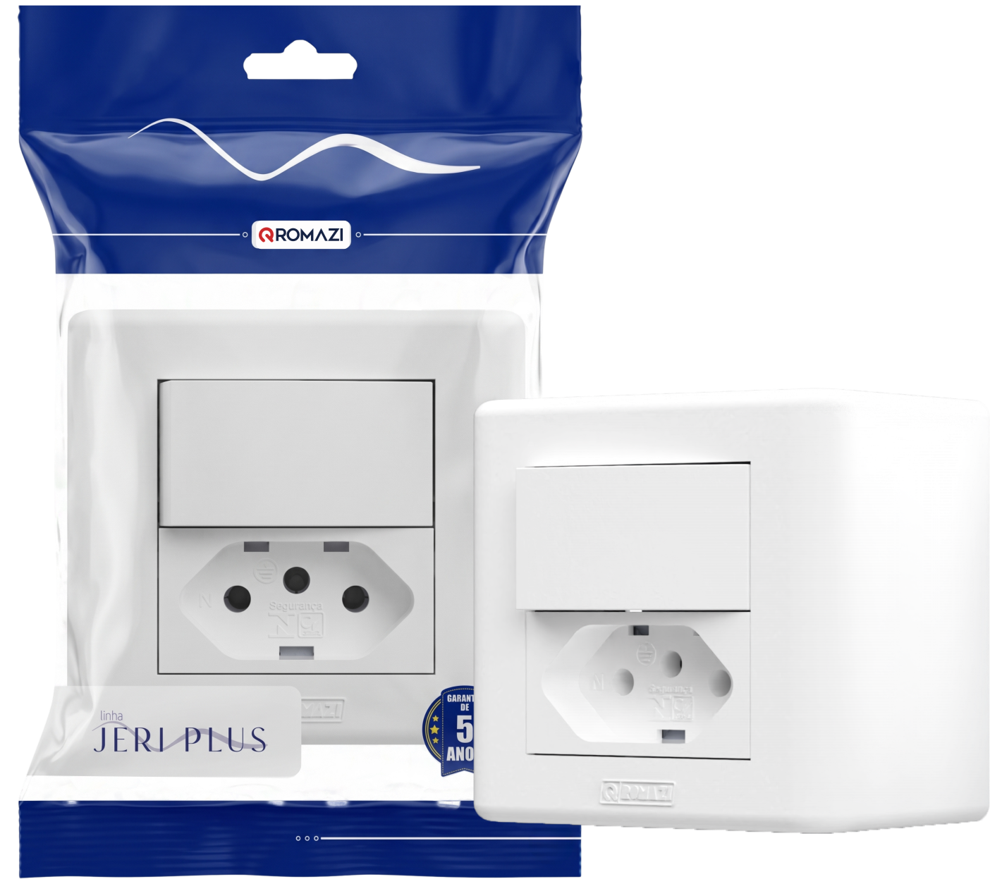 Embalagem e produto montado da Linha Jeri Plus
