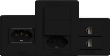 Conjunto de interruptor e tomada