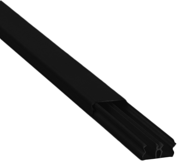 Canaleta em PVC 4416P Preta