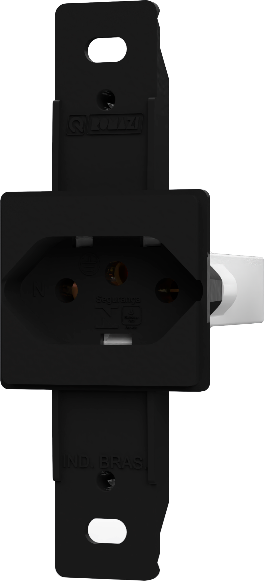 Condulete 1 Tomada 2P+T 10A — Preto