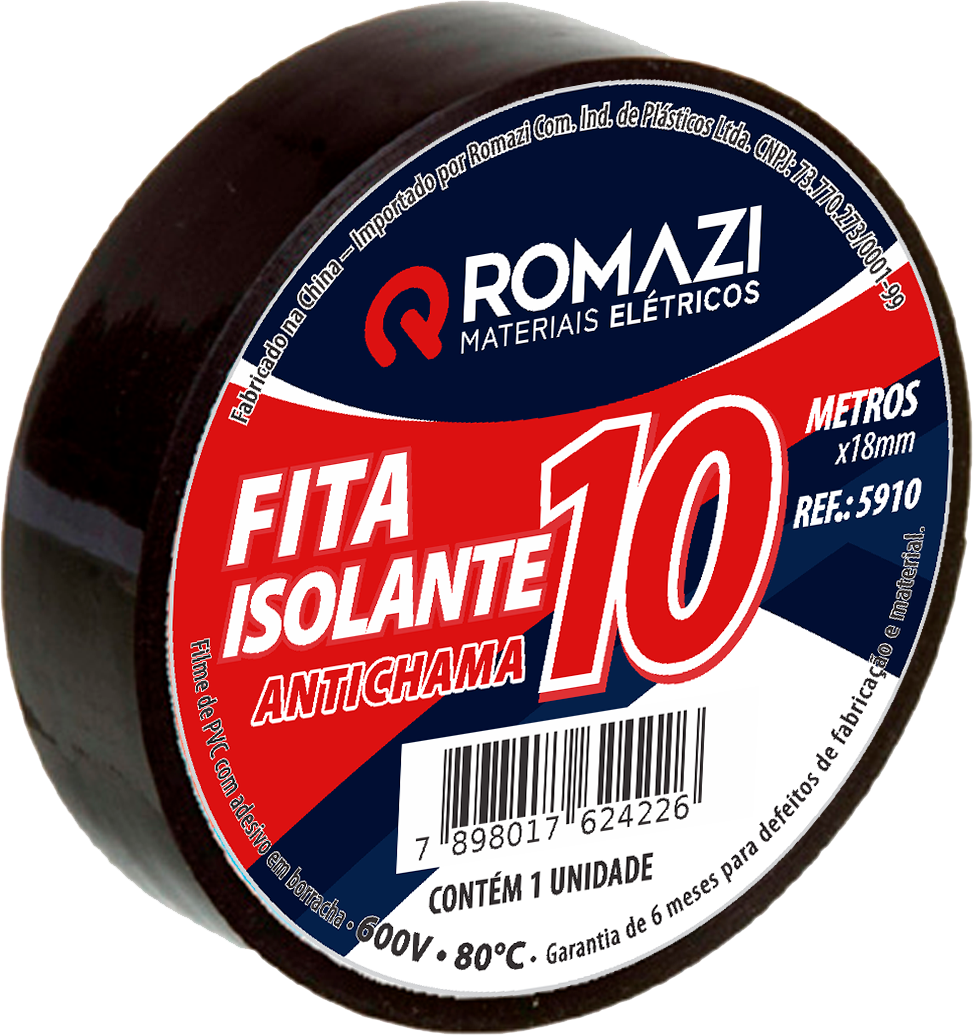 Fita Isolante Antichama 10m x 19mm