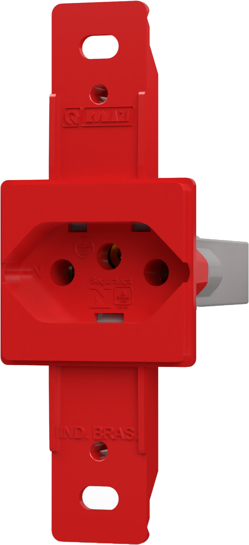 Condulete 1 Tomada 2P+T 10A — Vermelho